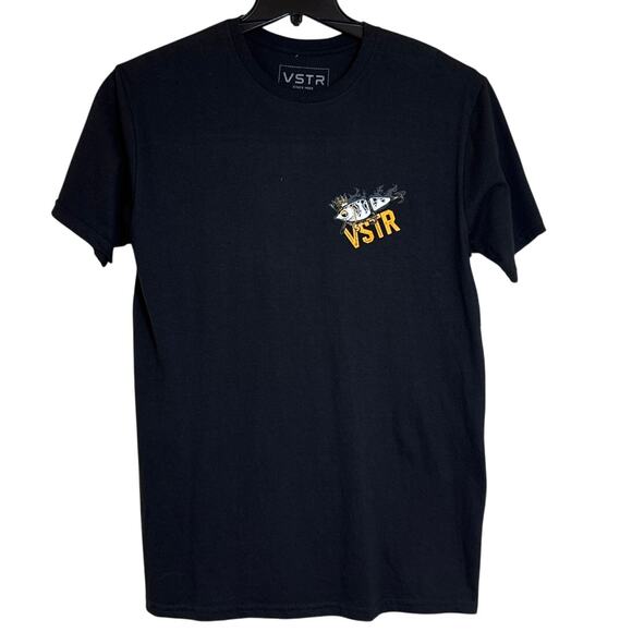 Sold NWT VSTR Call Me Big Poppa Black Tagless Short Sleeve Med Cotton T-shirt - Picture 2 of 4